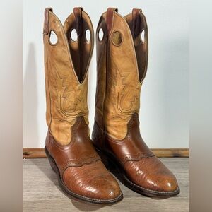 Men’s Boulet Ranch Hand Bullhide Western Boots Size 6.5 D Deep Scallop Canada